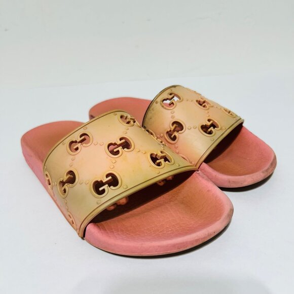 Gucci Womens Sz 36 Pink Slide Sandals - Picture 1 of 10